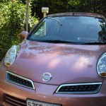 front of car with frog eyed lights